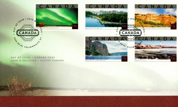 Canada FDC#1953a-e - Tourist Attractions (2002) 5 x $1.25 Series of 5