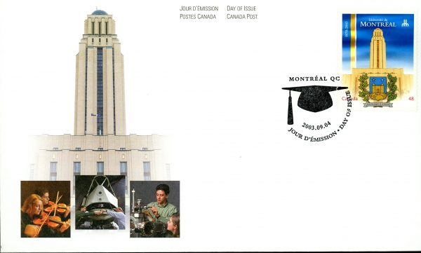 Canada FDC#1977 - University of Montreal (2003) 48¢