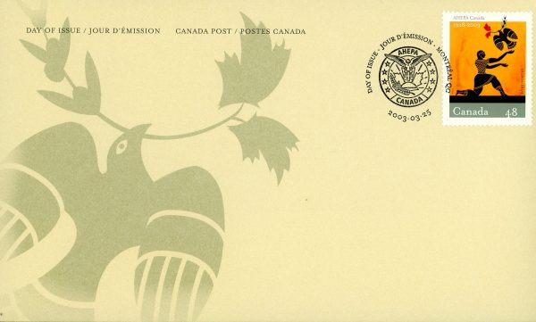 Canada FDC#1985 - AHEPA (2003) 48¢