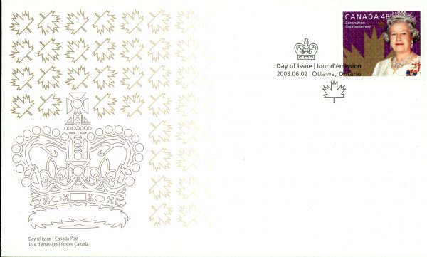 Canada FDC#1987 - Queen Elizabeth II (2003) 48¢