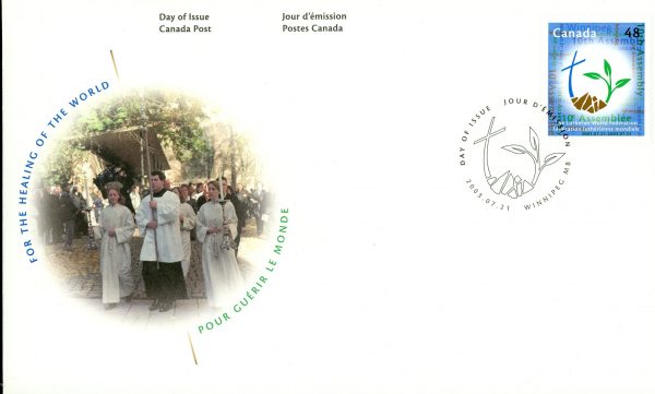 Canada FDC #1992 - Logo of 10th Assembly of the LWF (2003) 48¢