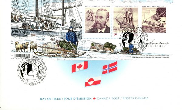 Canada FDC#2027 - Fram (2004) $1.40 Souvenir sheet of 1