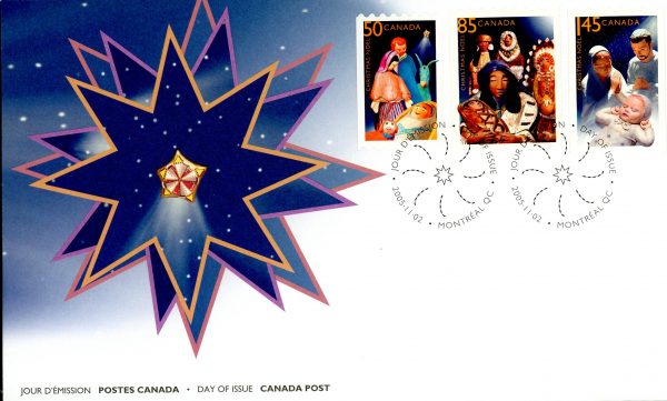 Canada FDC#2125-7 - Christmas-Crèches (2005) 1 x 50¢, 1 x 85¢, 1 x $1.45 Series of 3