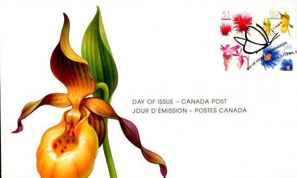 Canada FDC#2128-31 - Flower Definitives-Coils (2005) 1 x 51¢, 1 x 89¢, 1 x $1.05, 1 x $1.49 Series of 4