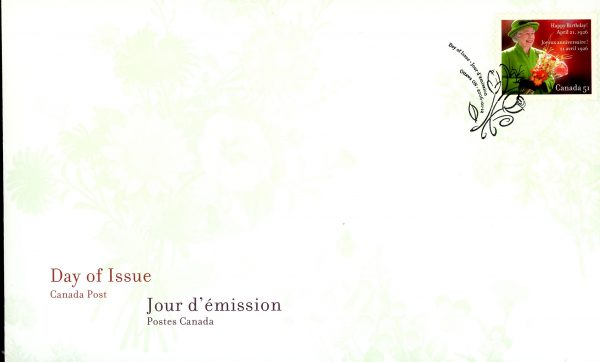 Canada FDC#2142 - Queen Elizabeth II, 80th Birthday (2006) 51¢