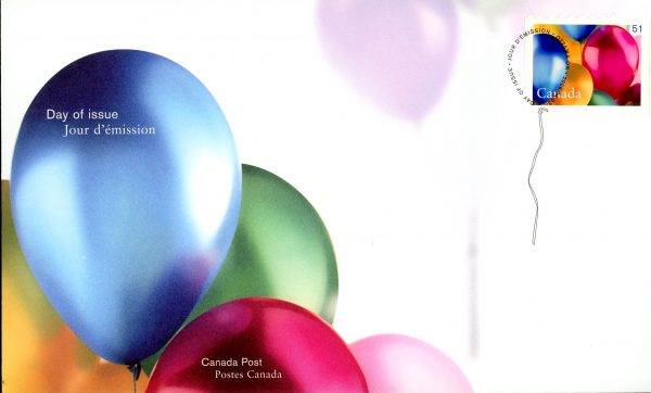 Canada FDC#2146 - Balloons (2006) 51¢