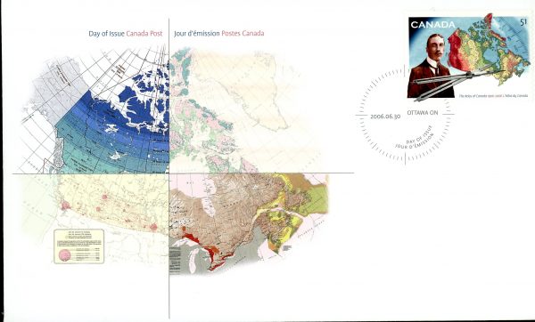 Canada FDC#2160 - Dividers and map of Canada (2006) 51¢