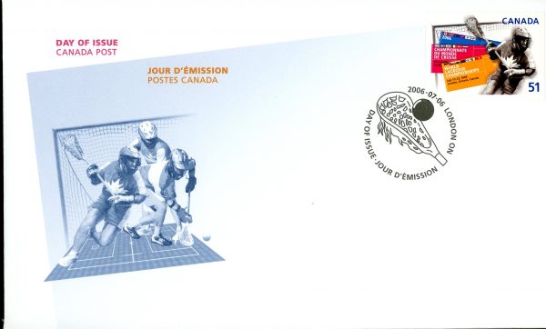 Canada FDC#2161 - Lacrosse player (2006) 51¢