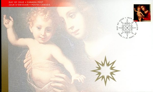 Canada FDC#2183 - Madonna and Child, by Antoine-Sébastien Fatardeau (1822-1889) (2006) 51¢