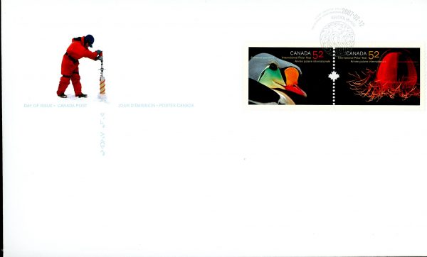 Canada FDC#2205a - International Polar Year (2007) 2 x 52¢ Se-tenant pair (2204, 2205)