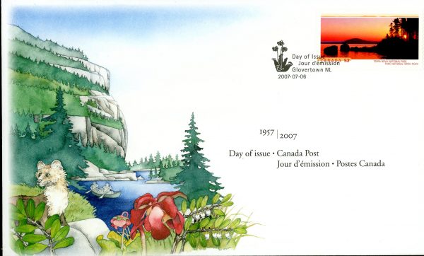 Canada FDC#2223 - Sunrise over Alexander Bay, Terra Nova National Park (2007) 52¢