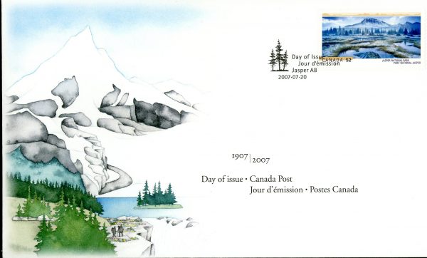 Canada FDC#2224 - Jasper National Park (2007) 52¢