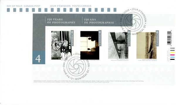 Canada FDC#2902 - Canadian Photography - 4 (2016) $3.40 Souvenir Sheet of 4