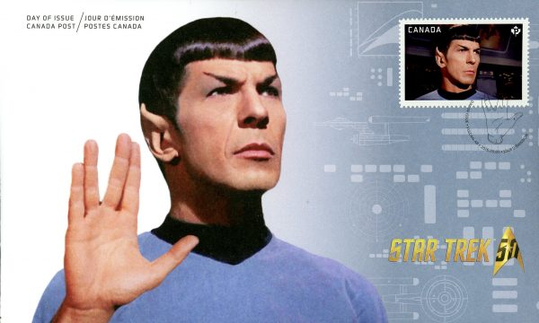 Canada FDC#2920 - Commander Spock (2016) P (85¢)