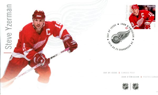 Canada FDC#2945 - Steve Yzerman (2016) P (85¢)