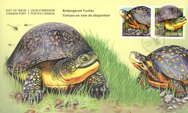 Canada FDC#3179a-b - Endangered Turtles (2019) 2 x P (90¢) Se-tenant Pair