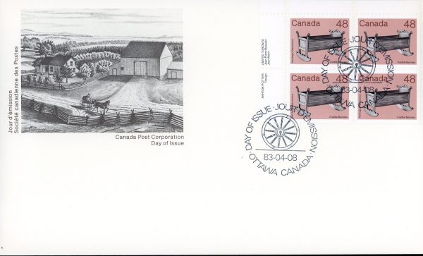 Canada FDC--PB#929 - Cradle (1983) 48¢