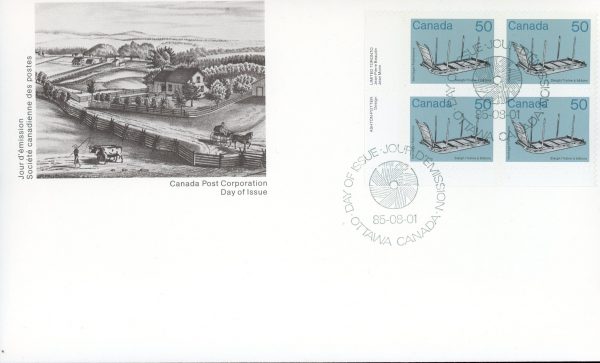 Canada FDC--PB#930 - Sleigh (1985) 50¢