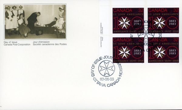 Canada FDC--PB#980 - Centenary Symbol (1983) 32¢