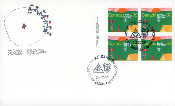 Canada FDC--PB#993 - Scout Encampment (1983) 32¢