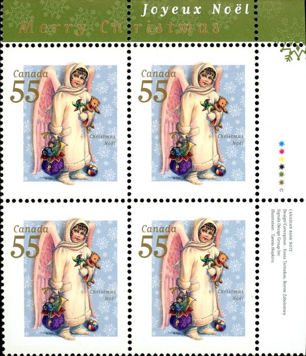 Canada Stamp PB#1816 - Angel with toys (1999) 55¢