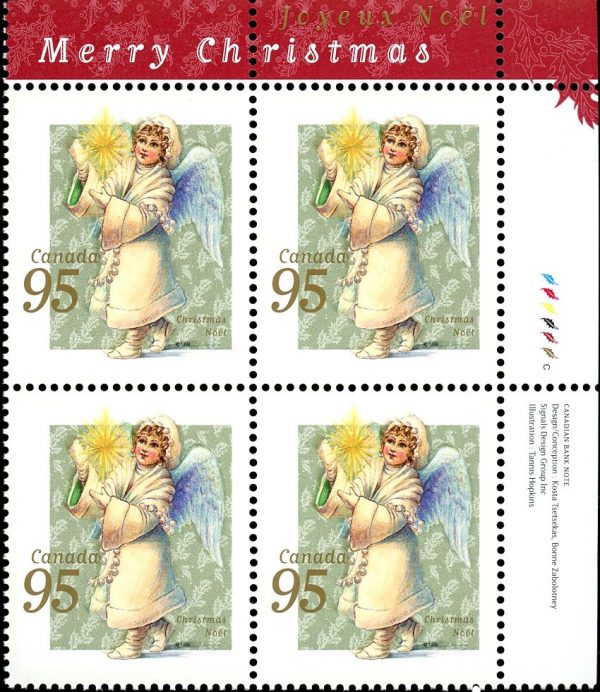 Canada Stamp PB#1817 - Angel with candle (1999) 95¢