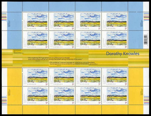 Canada Stamp SHEET#2147 - The Field of Rapeseed (2006) 51¢