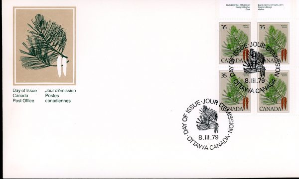 Canada OFDC PB#721 - White Pine (1979) 35¢