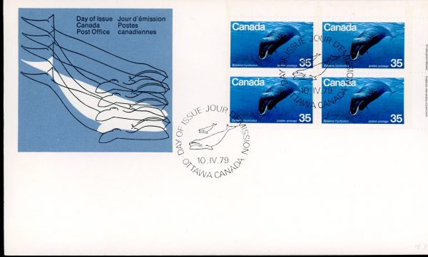 Canada OFDC PB#814 - Bowhead Whale (1979) 35¢