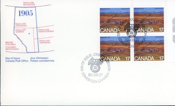 Canada OFDC PB#864 - Strip Mining, Cowley, AB (1980) 17¢