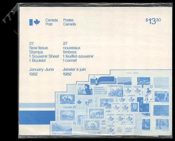 Canada STAMPS Semi-Annual Pack 1982/01