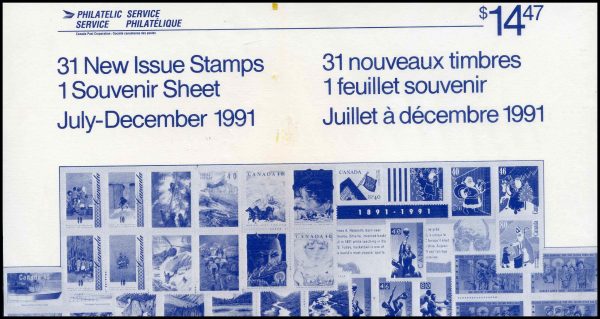 Canada STAMPS Semi-Annual Pack 1991/02