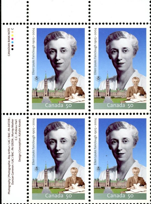 Canada Stamp PB#2112 - Ellen Fairclough (2005) 50¢