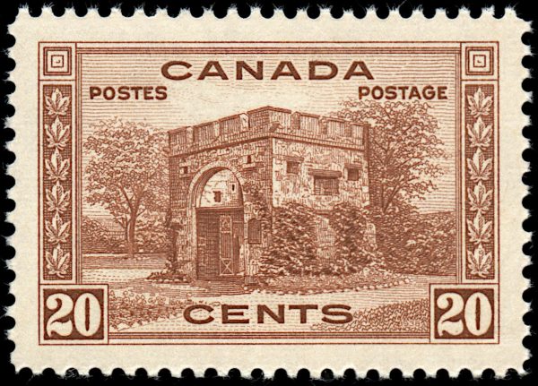 Canada Stamp #243 - Fort Garry Gate, Winnipeg (1938) 20¢ -MNH