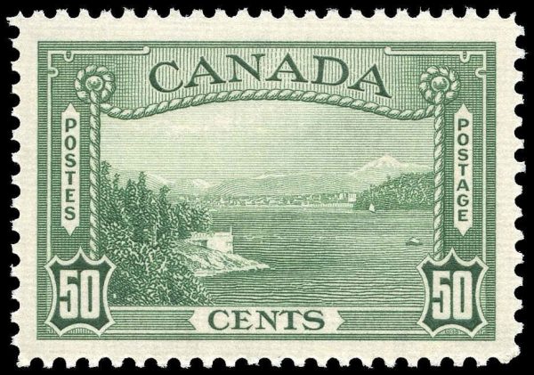 Canada Stamp #244 - Vancouver Harbour (1938) 50¢ -MNH (VF-MH)