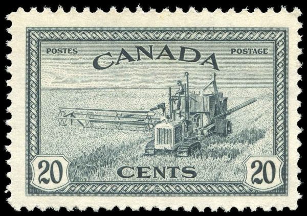 Canada Stamp #271 - Combine Harvesting (1946) 20¢ - MNH