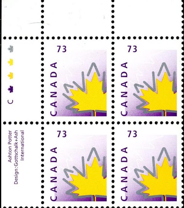 Canada Stamp PB#1685 - Maple Leaf (1998) 73¢