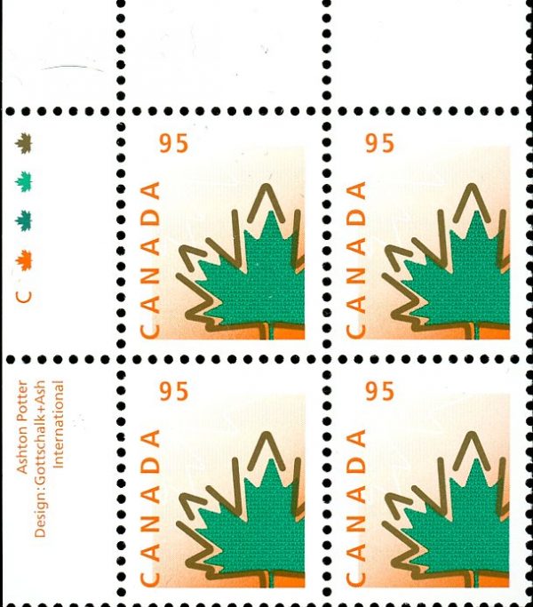 Canada Stamp PB#1686 - Maple Leaf (1998) 95¢