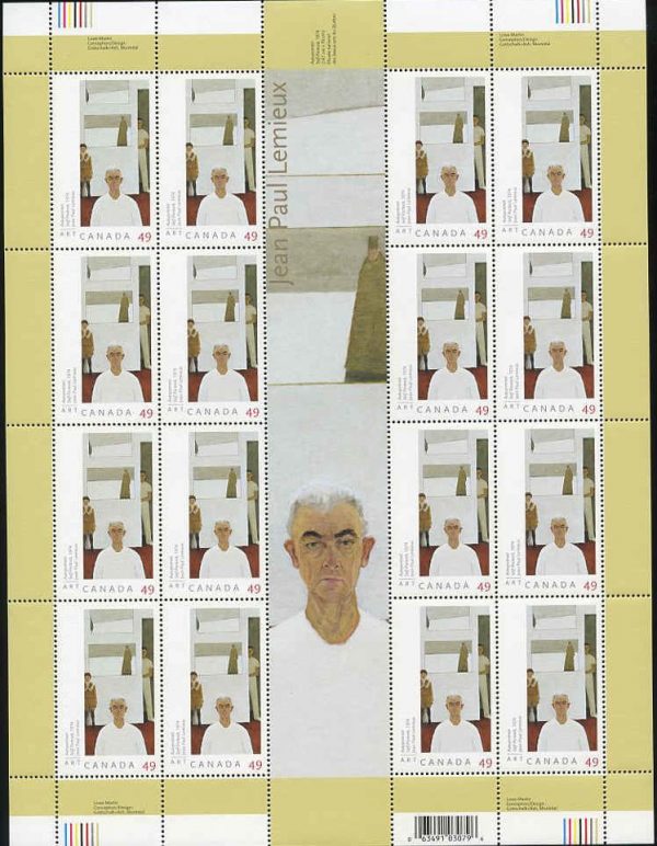 Canada Stamp SHEET#2067 - Self-portrait, 1974 (2004) 49¢