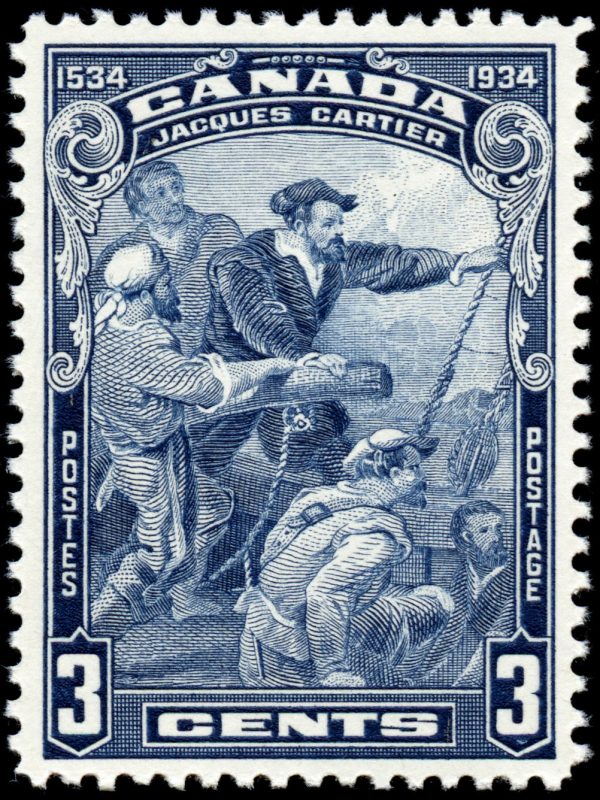 Canada Stamp #208 - Jacques Cartier (1934) 3¢