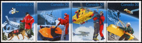 Canada Stamp #2111i - Search and Rescue (2005) 4 x 50¢ Horizontal strip of 4