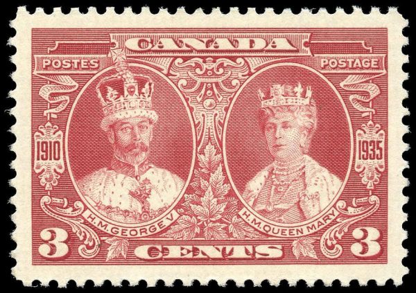 Canada Stamp #213 - King George V and Queen Mary (1935) 3¢