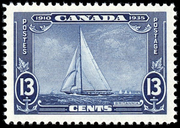 Canada Stamp #216 - Royal Yacht Britannia (1935) 13¢