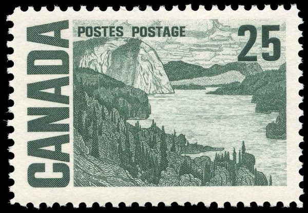 Canada Stamp #465 - Solemn Land, by J.E.H. MacDonald (1967) 25¢ DF, DEX