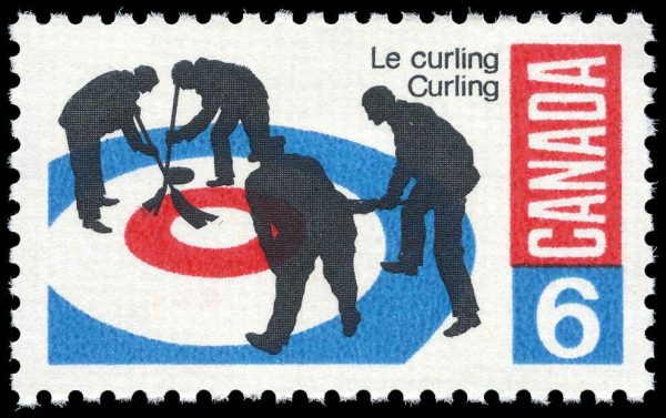 Canada Stamp #490i - Curlers on rink (1969) 6¢ Dull