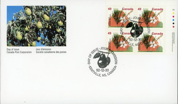 Canada FDC PB#1364 - Delicious Apple (1992) 49¢