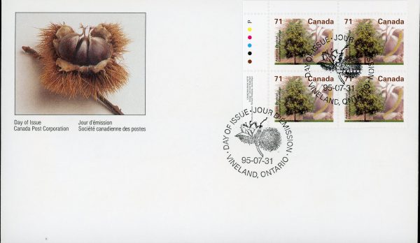 Canada FDC#1370 - American Chestnut (1995) 71¢