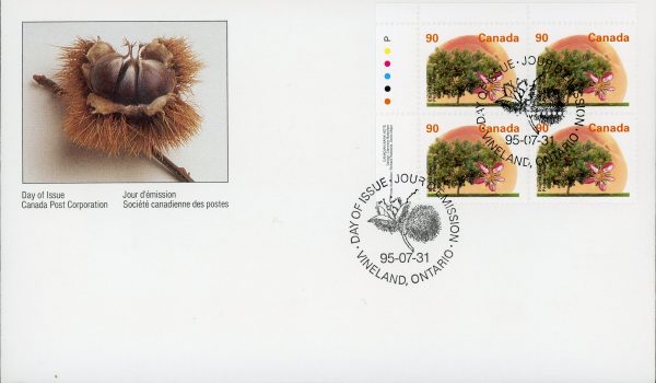 Canada FDC#1374 - Elberta Peach (1995) 90¢