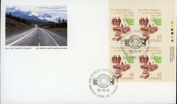 Canada FDC PB#1413 - Map and vehicle (1992) 42¢