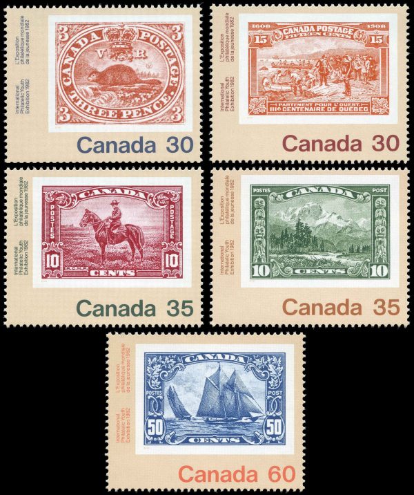 Canada Stamp #909-13 - Canada 82 () 2 x 30¢, 2 x 35¢, 1 x 60¢ Series of 5